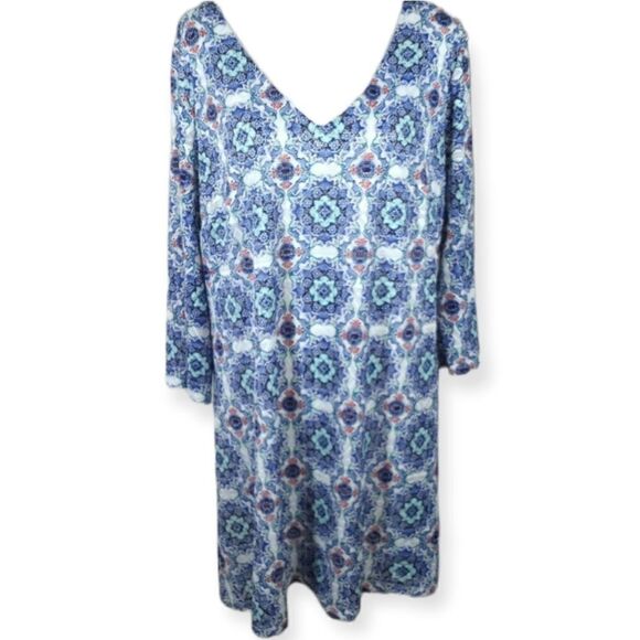 SAMI & JO PLUS RED, WHITE, & BLUE DRESS SZ.2X EUC - Picture 1 of 9